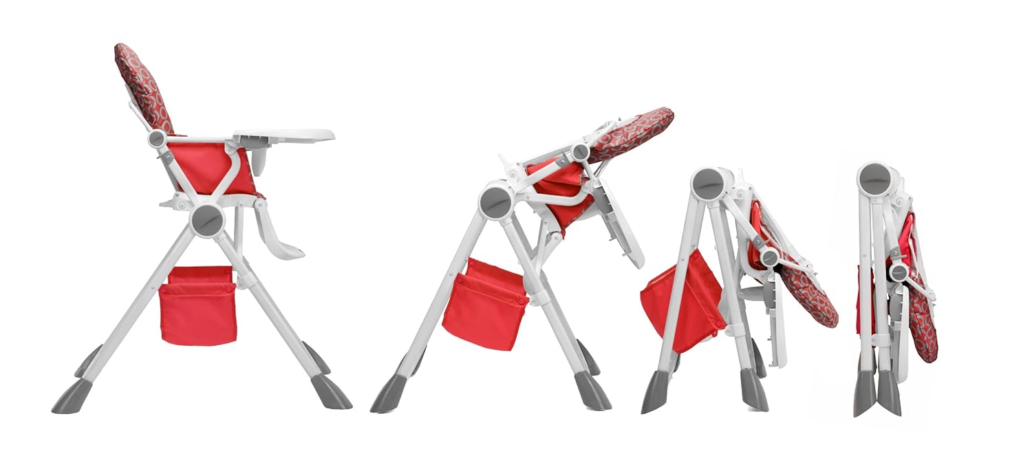 Chicco Pocket Lunch High Chair RED WAVE - Image 2