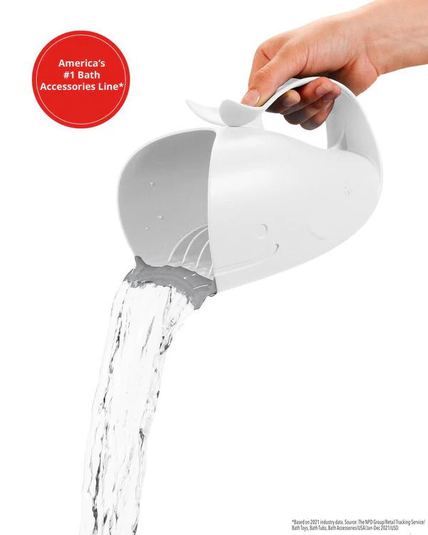 Skip Hop MOBY Waterfall Bath Rinser - White - Image 5