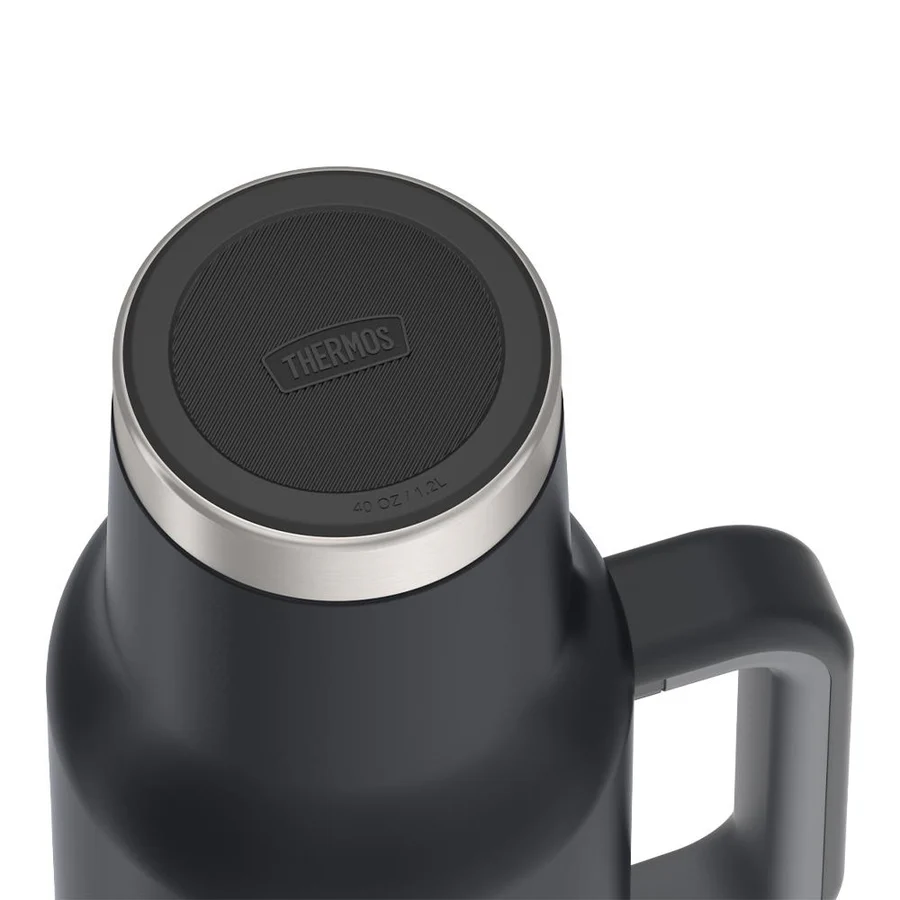 THERMOS- TS1802GT(Granite) Stainless Steel Vacuum Insulated Travel Mug with Dual Function Lid/Straw,1200ml - Image 2