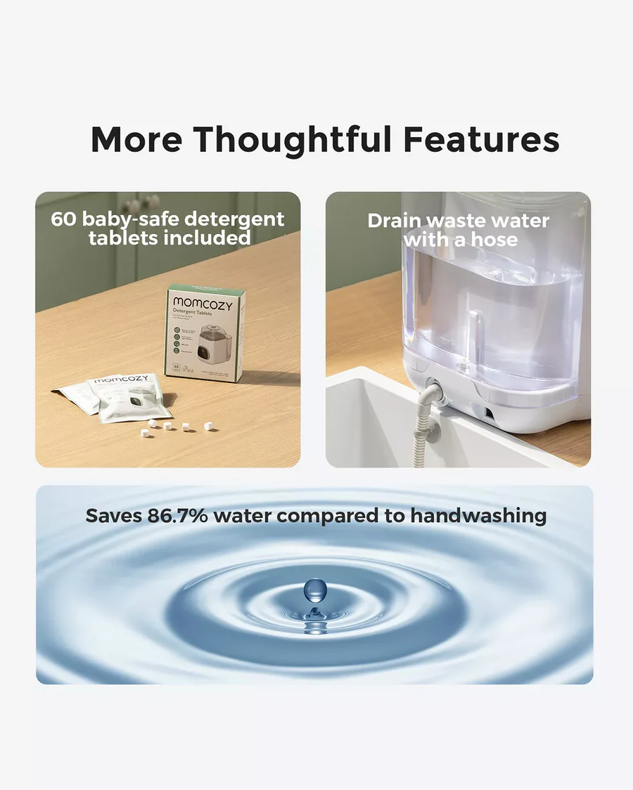 غسالة زجاجات الأطفال Momcozy KleanPal Pro - الصورة 5