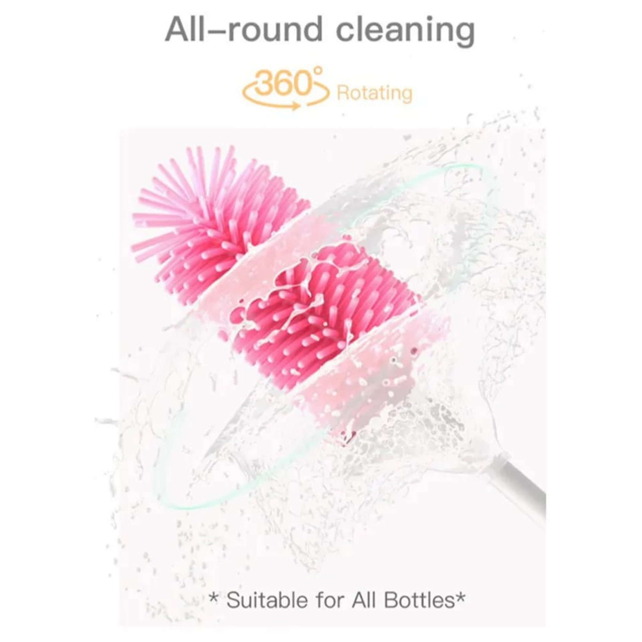 مجموعة فرش السيليكون للرضّاعات (أزرق - وردي) من اي بيبي - الصورة 5