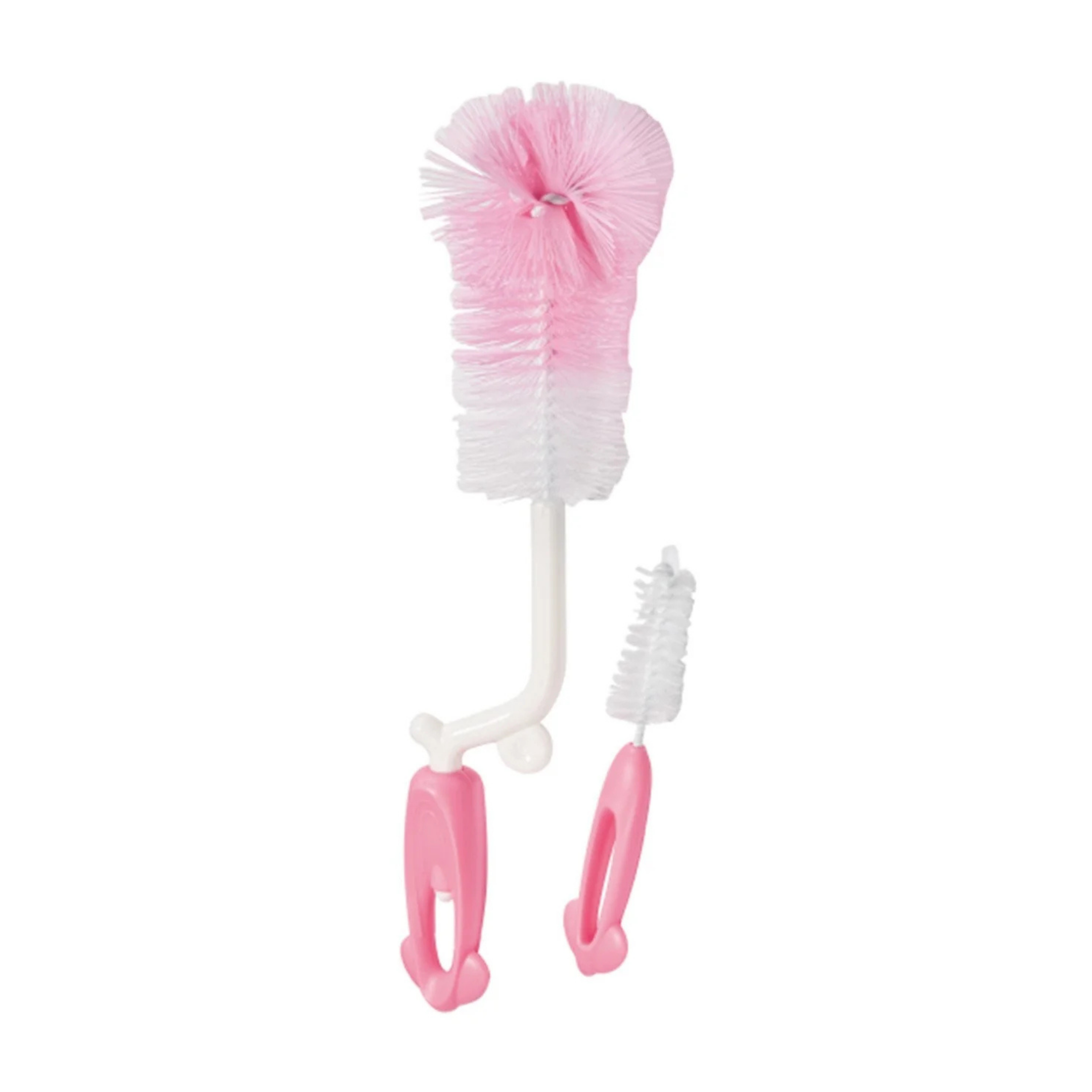 مجموعة فرش تنظيف الرضّاعات – (أزرق - وردي) - الصورة 3